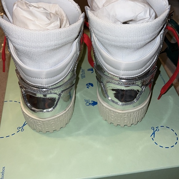 NWT OFF-WHITE 3.0 off court full mirror Womens high top sneaker - Picture 6 of 8